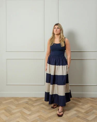 Chalk UK | Ronnie Dress | Navy - Monica Luz