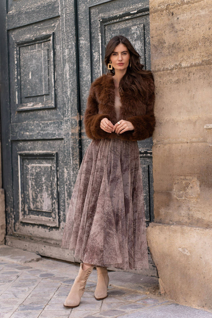 Choklate Paris | Tulle Skirt French Riviera | Navy | Taupe | Powder Blue - Monica Luz