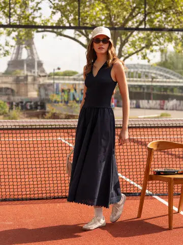 The Sophia Dress - Navy Blue