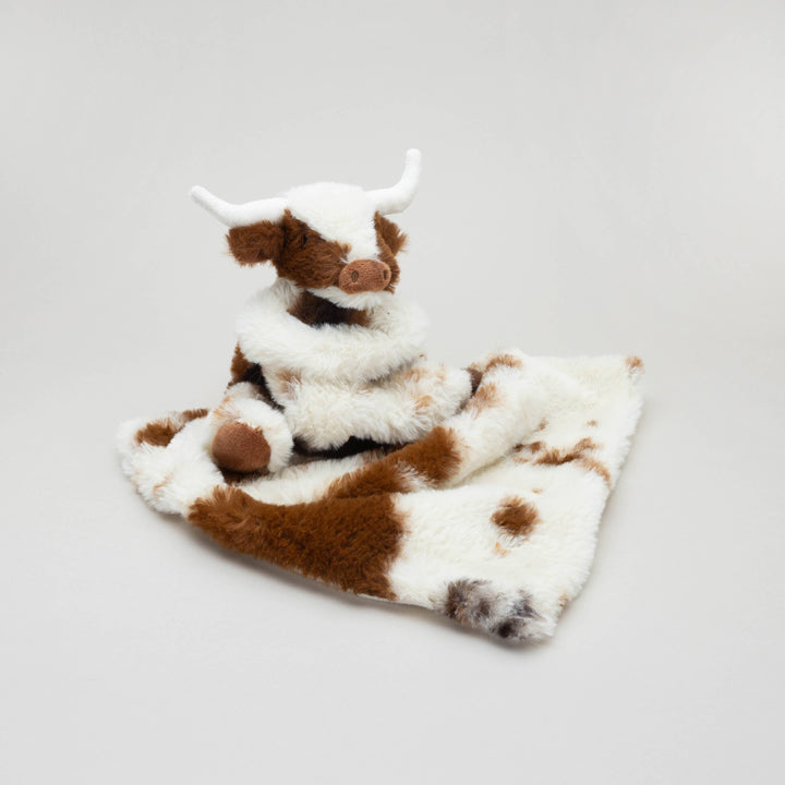 Texas Longhorn Highland Cow Soft Toy Soother Comforter 29cm