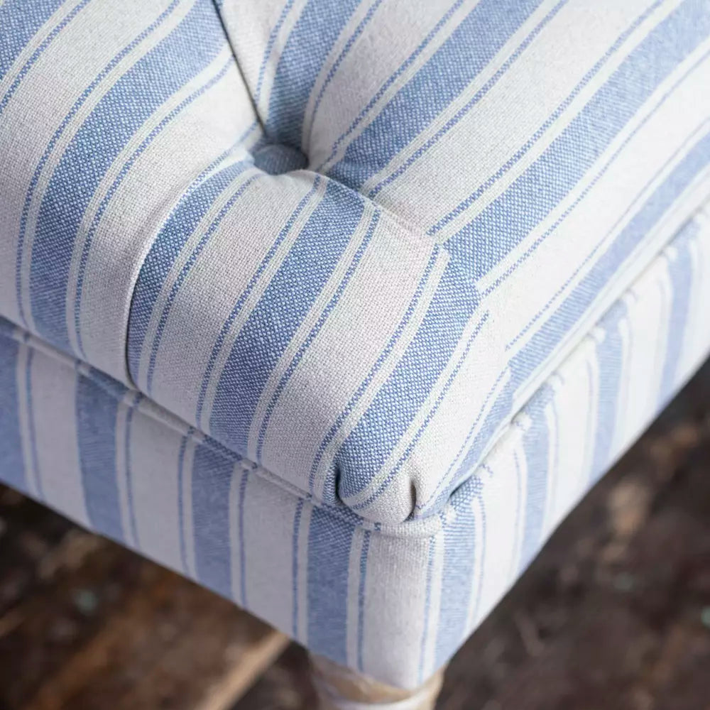 Ottoman Ticking Stripe - Blue