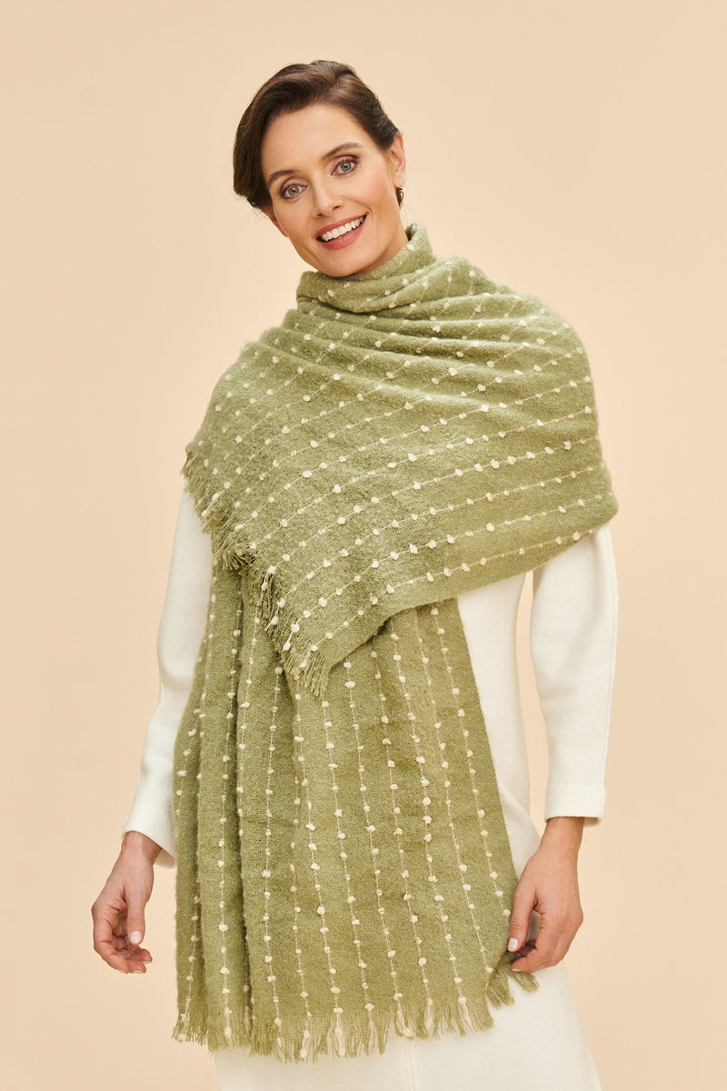 Powder |Dakota Cosy Scarf  |Sage