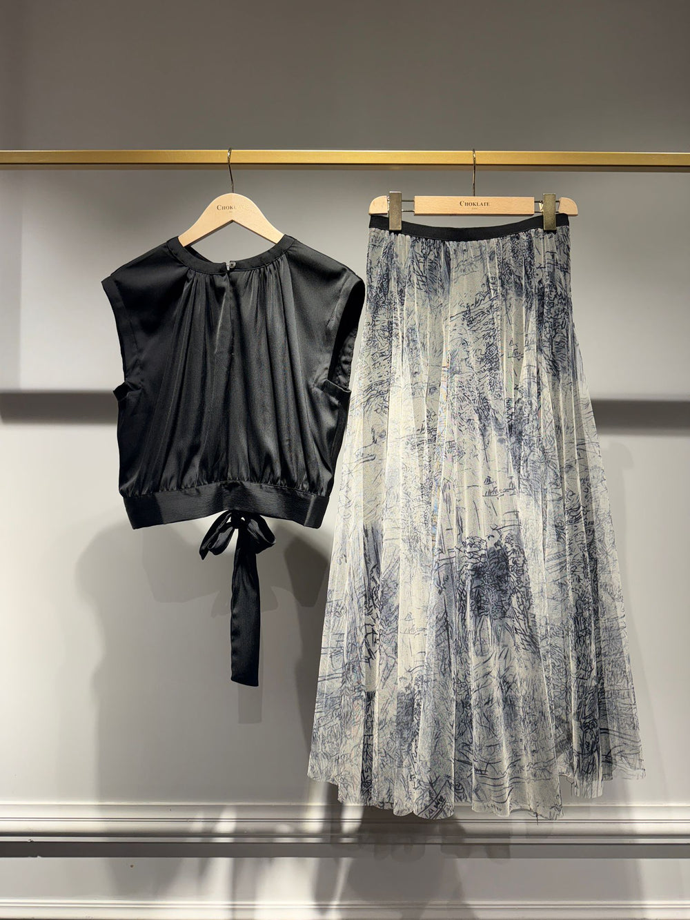 the paloma  Tulle Skirt - Black - Monica Luz